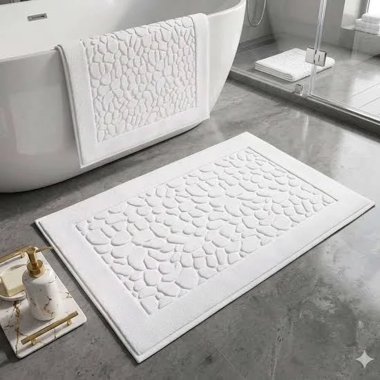 Absorbent Non Slip Cotton Hotel Bath Mat price