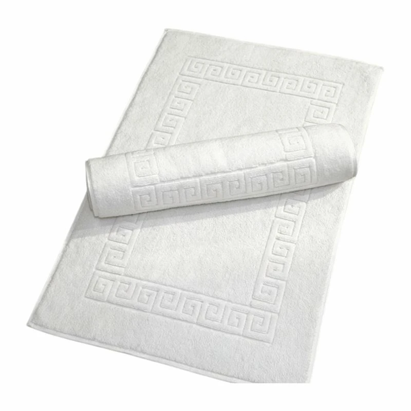 Absorbent Non Slip Cotton Hotel Bath Mat factory