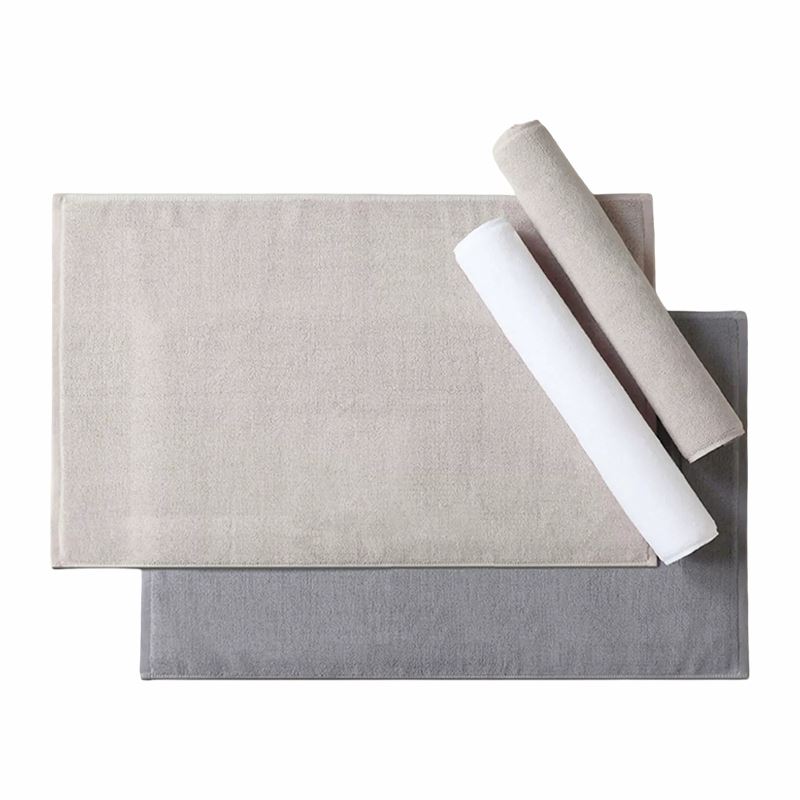 Absorbent Non Slip Cotton Hotel Bath Mat suppliers