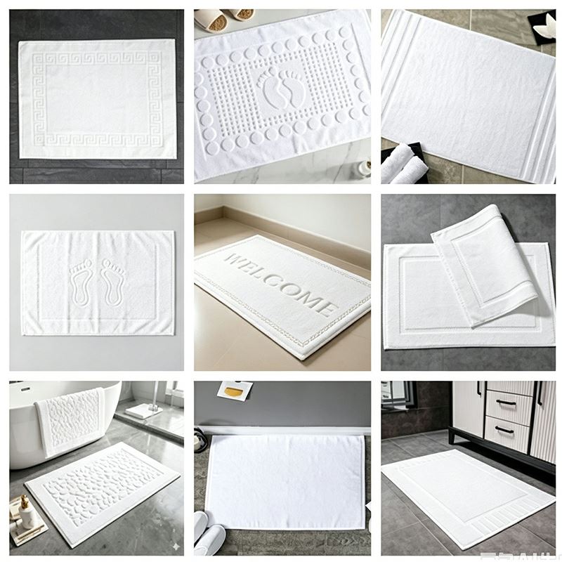 Absorbent Non Slip Cotton Hotel Bath Mat suppliers