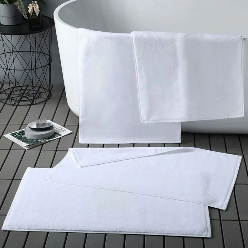 Absorbent Non Slip Cotton Hotel Bath Mat manufacturers