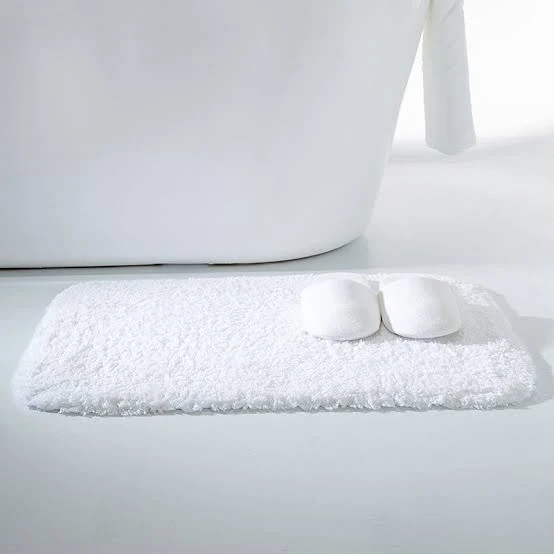 Absorbent Shaggy Plush Hospitality Bathroom Floor Mat factory