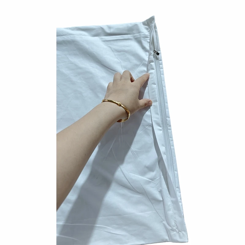Plain White Zippered 200TC Cotton Pillow Protector price