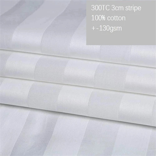 Sateen Stripe Hotel Bed Sheet Fabrics factory