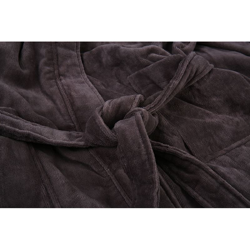 Soft Plush Velour Inner Terry Hotel Bathrobe suppliers