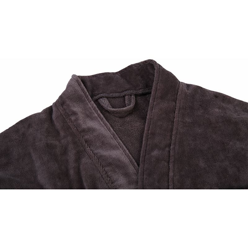 Soft Plush Velour Inner Terry Hotel Bathrobe best