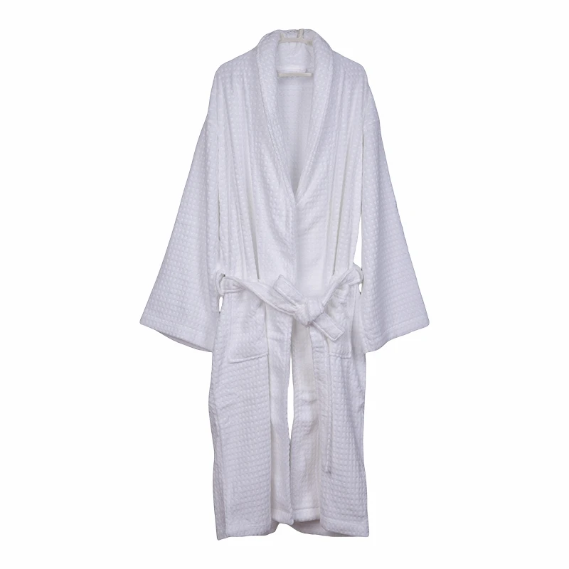 Soft Plush Velour Inner Terry Hotel Bathrobe high quality