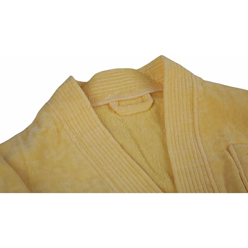 Soft Plush Velour Inner Terry Hotel Bathrobe factory