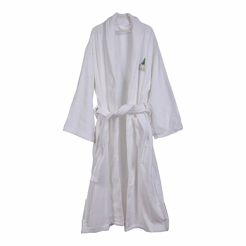 Soft Plush Velour Inner Terry Hotel Bathrobe high quality