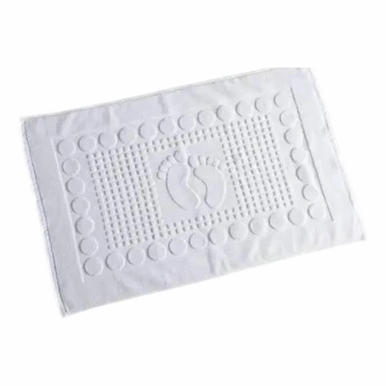 Absorbent Non Slip Cotton Hotel Bath Mat factory