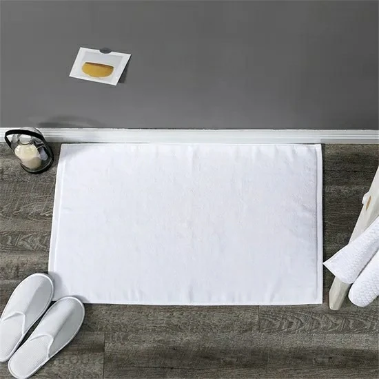 Absorbent Non Slip Cotton Hotel Bath Mat suppliers