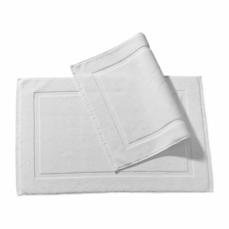 Absorbent Non Slip Cotton Hotel Bath Mat