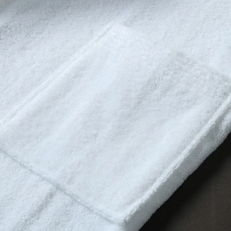 Absorbent White Terry Cloth Spa Resort Hotel Bathrobe price