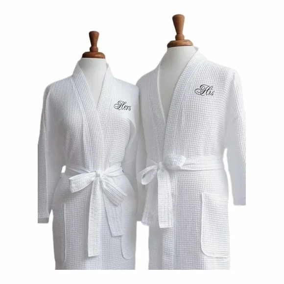 Breathable Honeycomb Waffle Weave Commercial Bath Robe suppliers