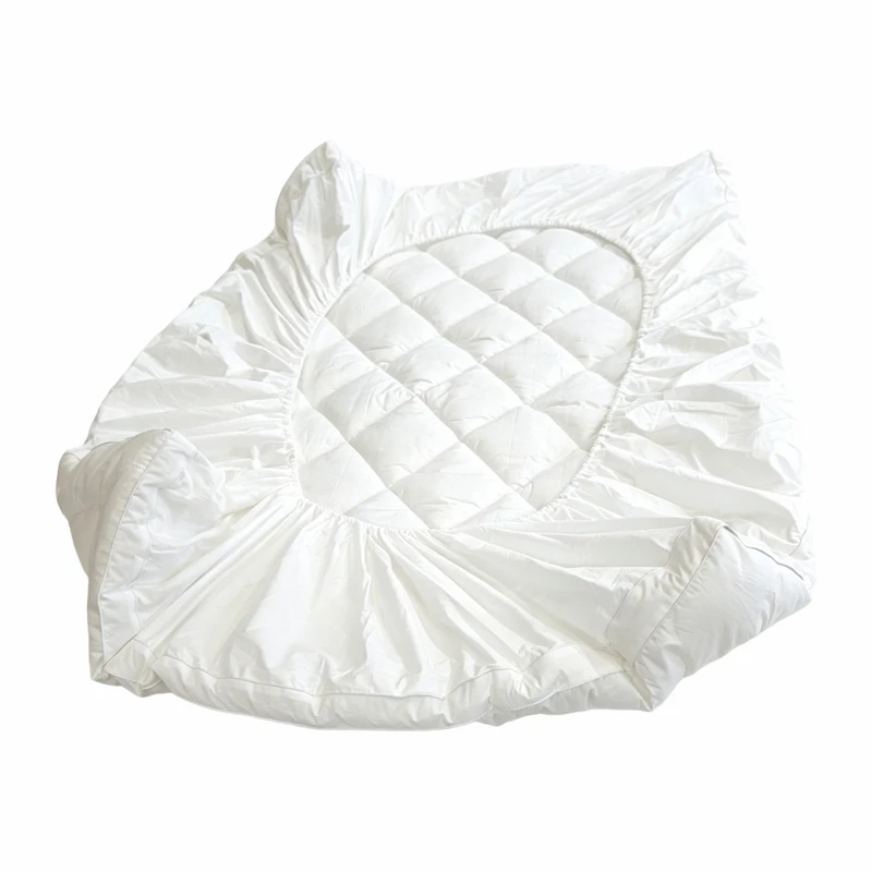 Deep Pocket Fitted Microfiber Quilted Hotel Mattress Topper