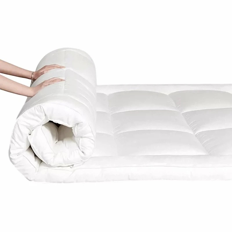 Four Corner Elastic Microfiber Quilted Mattress Topper factory