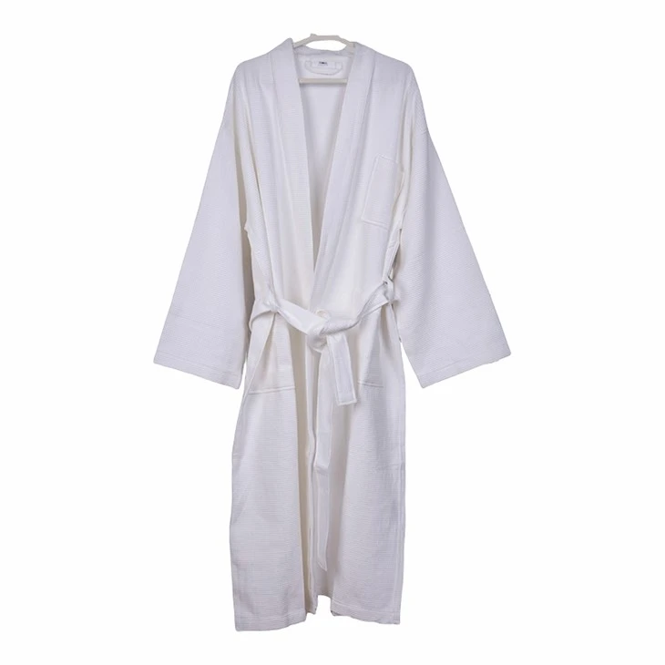 Soft Plush Velour Inner Terry Hotel Bathrobe manufacturers