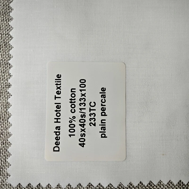 Percale Hospitality Bedding Fabric factory