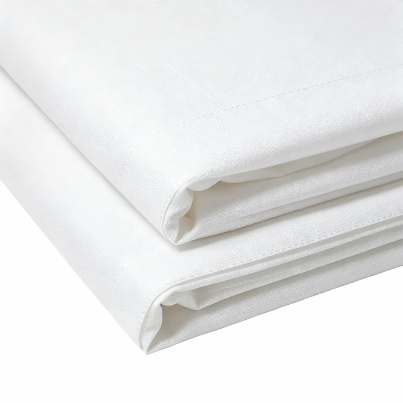 Percale Plain Hotel Bottom Sheets high quality