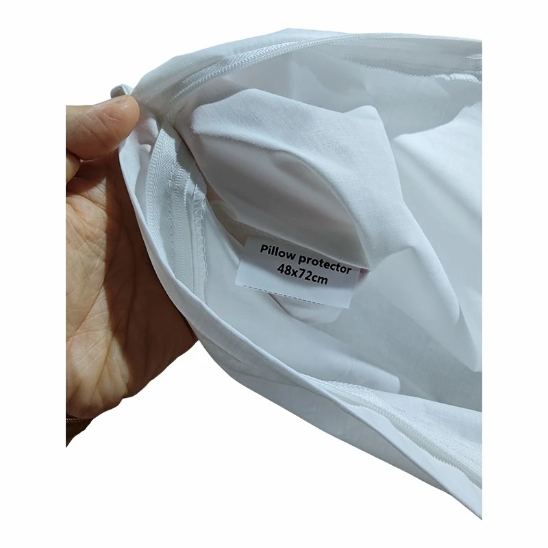 Plain White Zippered 200TC Cotton Pillow Protector suppliers