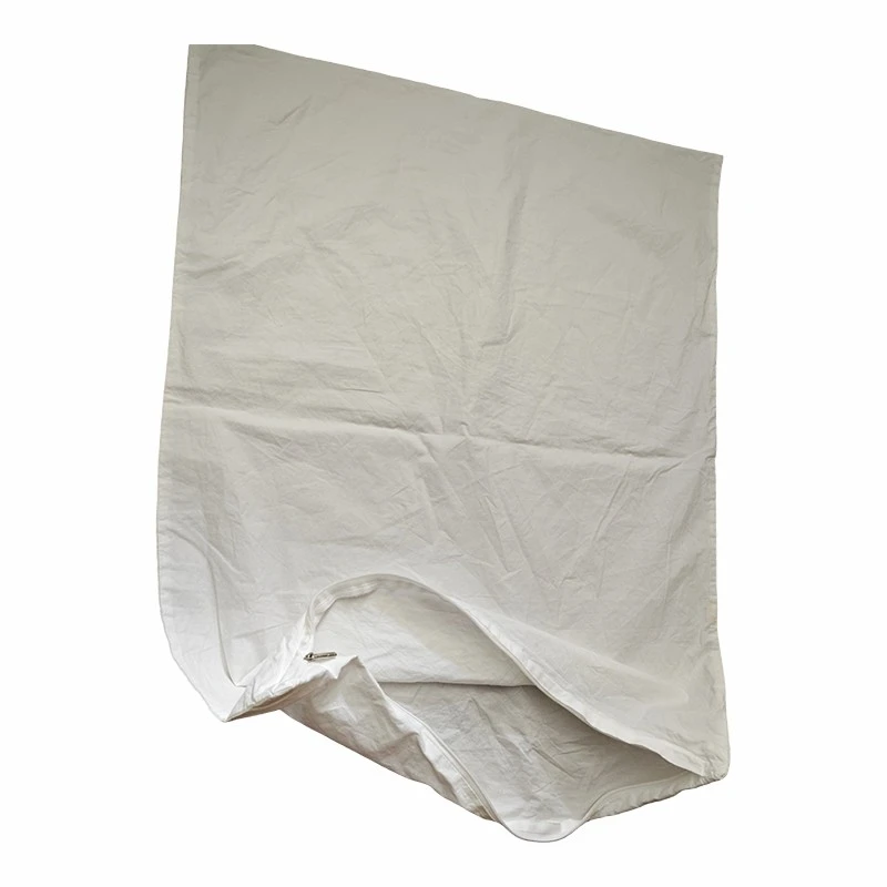 Plain White Zippered 200TC Cotton Pillow Protector high quality