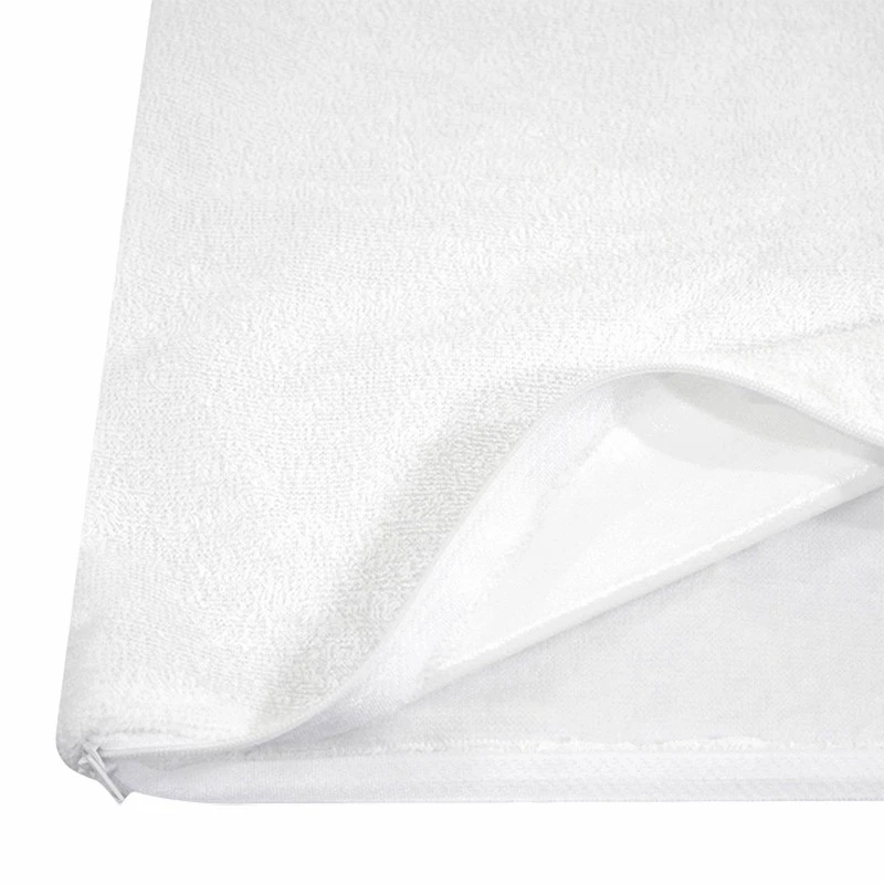 Poly Cotton Terry TPU Waterproof Zippered Pillow Protector price