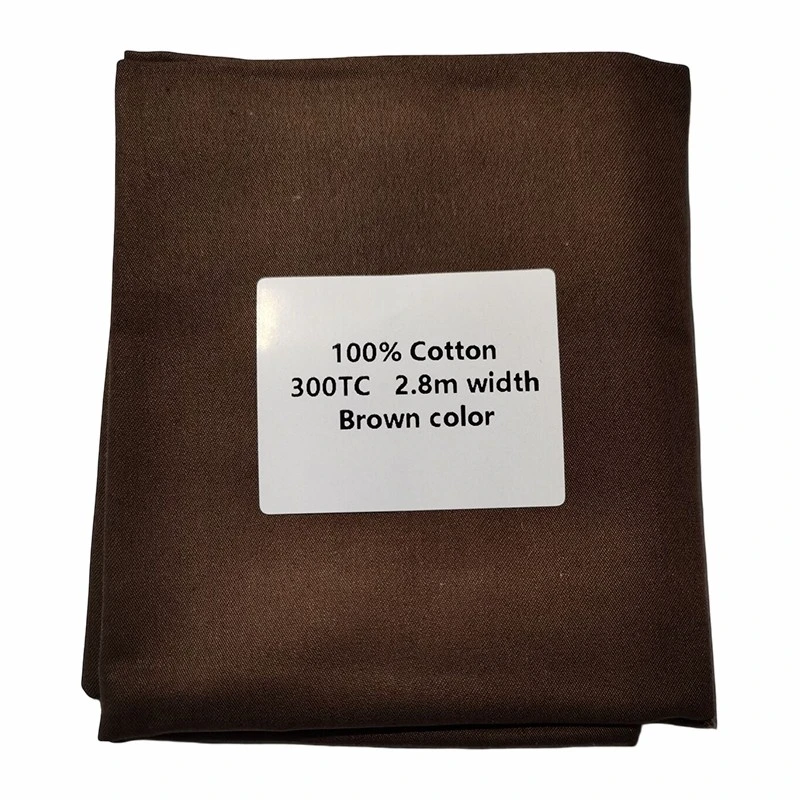 Sateen Plain Hotel Bedding Fabric factory