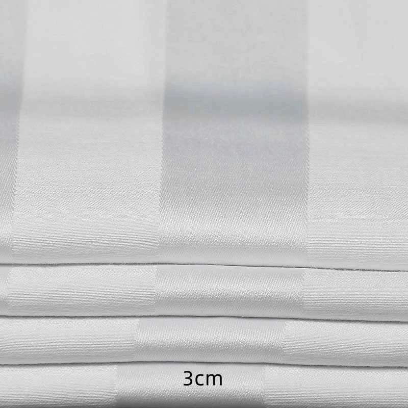 Sateen Stripe Hotel Bed Sheet Fabrics suppliers