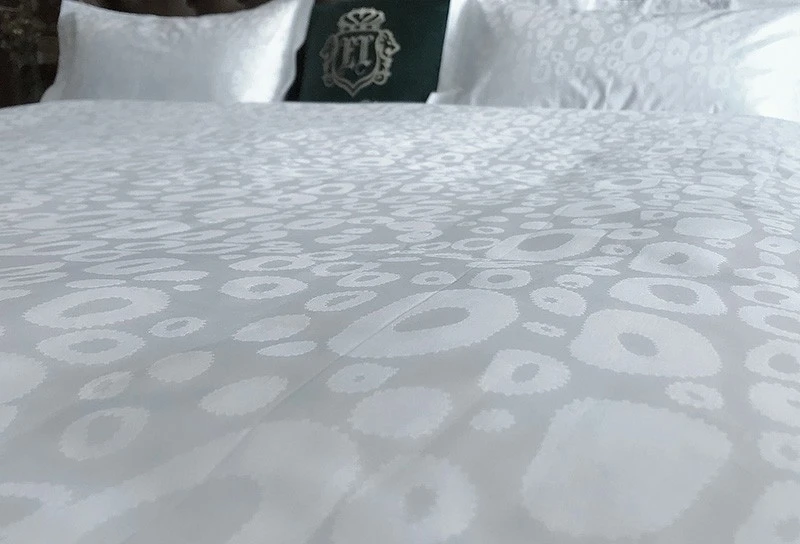 Satin Jacquard Hotel Top Sheets high quality