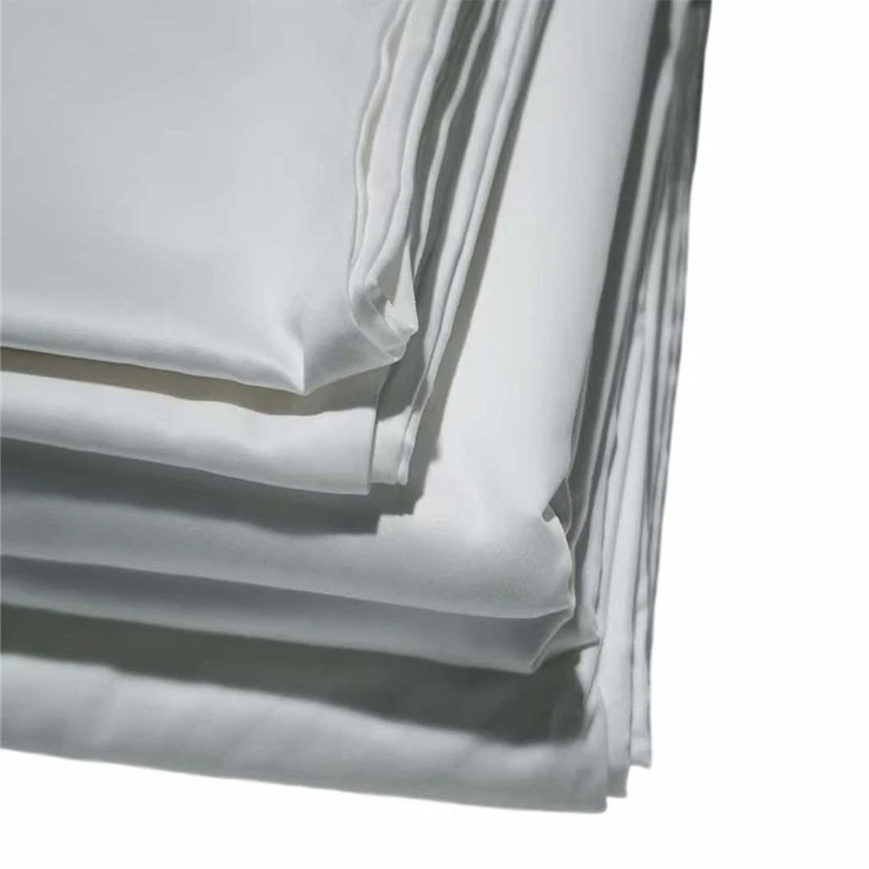 Satin Plain Hotel Bed Sheets factory