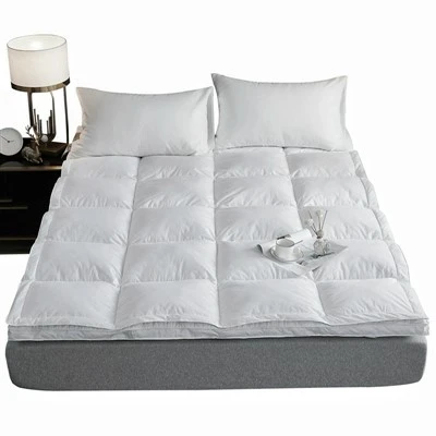 Double-Layer Overfilled Down Filled Hotel Mattress Topper