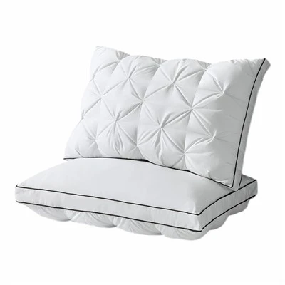 Down Alternative Microfiber Twist Flower Hotel Pillows