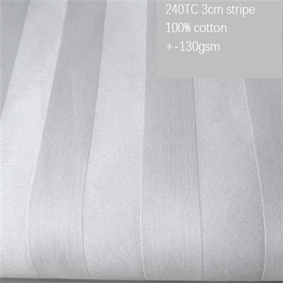 Sateen Stripe Hotel Bed Sheet Fabrics