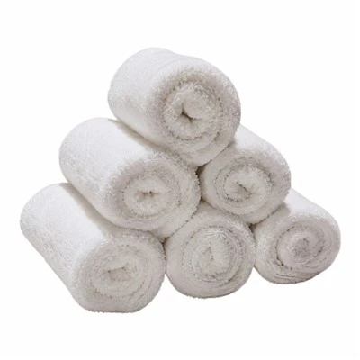 White 100% Cotton Terry Hotel Face Towel