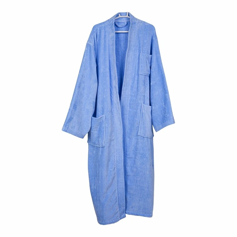 Soft Plush Velour Inner Terry Hotel Bathrobe factory