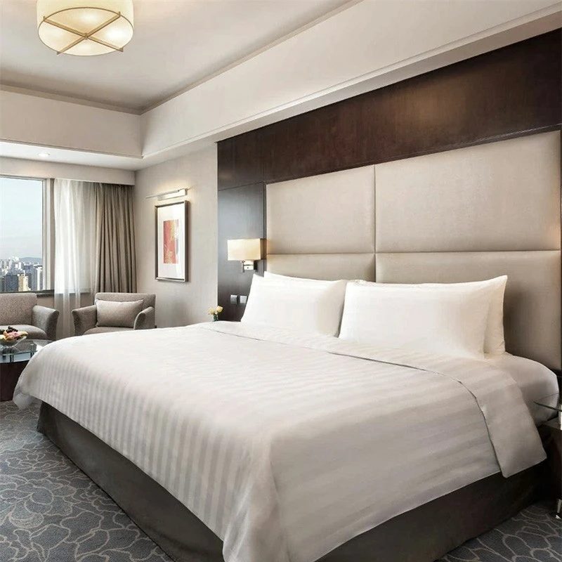 Stripe Hotel Commercial Bedding Sets factory